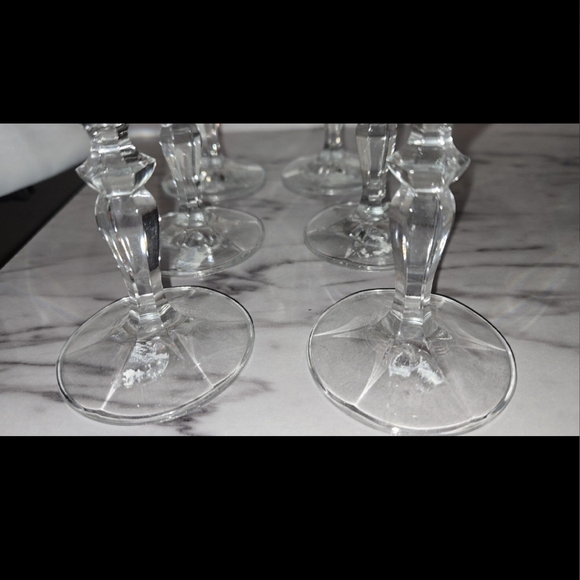 Stemmed Clear Crystal Champagne Flute / Wine Glasses - Picture 4 of 5